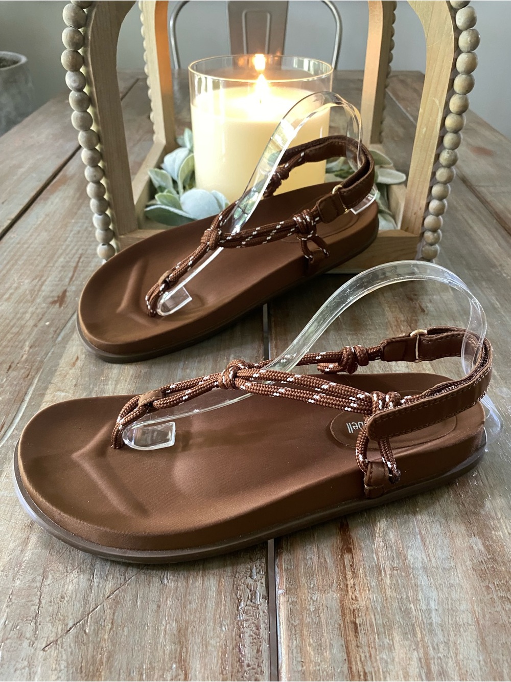Jeffrey Campbell All Aboard Rope Sandals Anthropologie Womens 10 Brown White